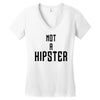 not a hipster Women's V-Neck T-Shirt
