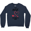 Our First Father's Day! Baby Girl Crewneck Sweatshirt