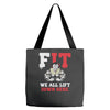 we all lift down here Tote Bags