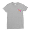 floral sagittarius pocket Ladies Fitted T-Shirt
