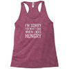 hungry apology Racerback Tank