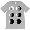 the phases of the moon of laika dog T-Shirt