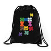 puzzled Drawstring Bags