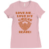 love me love my ginger beard Ladies Fitted T-Shirt