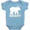 new bear deer beer funny Baby Onesie