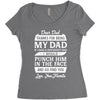Dear Dad Thanks for Being My Dad Women's Triblend Scoop T-shirt