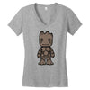 friendly tree Women's V-Neck T-Shirt