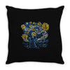 chocolatey night Throw Pillow