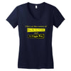 funny t shirt i live at the corner kiss my as &amp; no friggin way rude te Women's V-Neck T-Shirt
