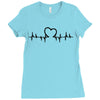 Heart Beat Ladies Fitted T-Shirt