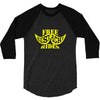 free mustache rides t shirt 3/4 Sleeve Shirt