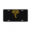 tribal print elephant geometric gold animals cool License Plate