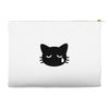 sad cat Accessory Pouches