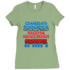 push me around grandpa Ladies Fitted T-Shirt