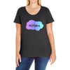 rainbow Ladies Curvy T-Shirt
