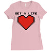 get a life Ladies Fitted T-Shirt