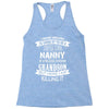 Super Cool Nanny Of A Freaking Awesome Grandson Racerback Tank