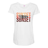 Sunset Maternity Scoop Neck T-shirt