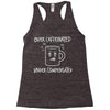 over caffeinated Racerback Tank