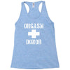 orgasm donor funny Racerback Tank