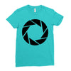 aperture science Ladies Fitted T-Shirt