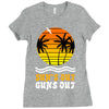 suns out guns out suns Ladies Fitted T-Shirt