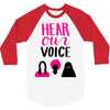 Women's March Hear Our Voice 3/4 Sleeve Shirt