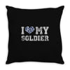 i love my soldier navy camouflage Throw Pillow
