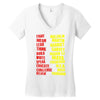 fight, dream, lead! Women's V-Neck T-Shirt