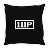 1 up funny video game Throw Pillow