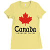 canada ice hockey Ladies Fitted T-Shirt