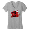 i love my family Women's V-Neck T-Shirt