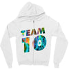 team 10 colorful Zipper Hoodie