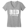 red friday Women's V-Neck T-Shirt