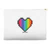 Love Is Love Lgbt Rainbow Heart Accessory Pouches