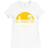 amity island jaws inspired movie shark printed Ladies Fitted T-Shirt