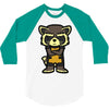 angry raccoon 3/4 Sleeve Shirt