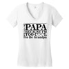papa Women's V-Neck T-Shirt