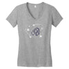 cat ion Women's V-Neck T-Shirt