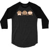 new! monkey 3/4 Sleeve Shirt