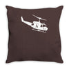 design uh 1h helicopter hubschrauber us army irak krieg war vietnam Throw Pillow