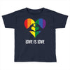 Love is Love Heart Toddler T-shirt