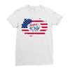 happy 4th of july Ladies Fitted T-Shirt