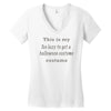 too lazy to get a halloween costume Women's V-Neck T-Shirt