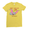 Don't Just Fly Soar Dumbo Ladies Fitted T-Shirt