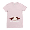 November Peeking Out Baby Boy Ladies Fitted T-Shirt