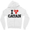 i love board games! Zipper Hoodie