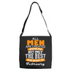 all men are created equal but only the best are born in february Adjustable Strap Totes