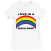 love is a rainbow Ladies Fitted T-Shirt