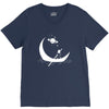 On The Moon V-Neck Tee